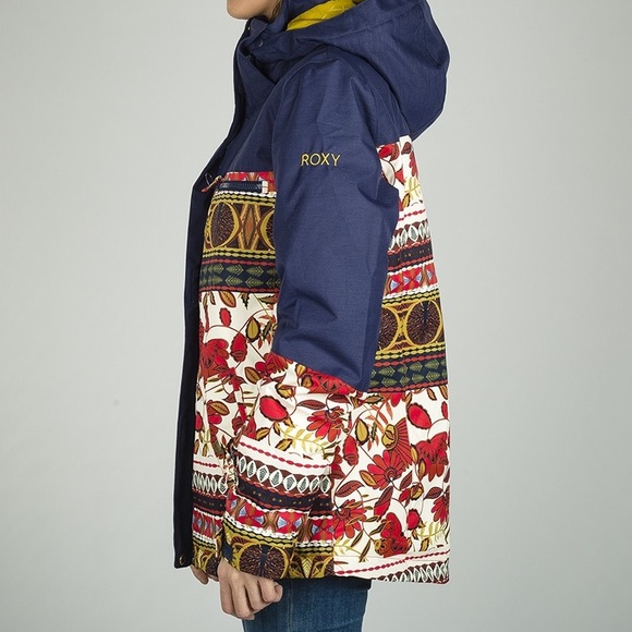 Womens Roxy Torah Bright Jetty Block 10K Snow Jacket - Picture 3 of 11